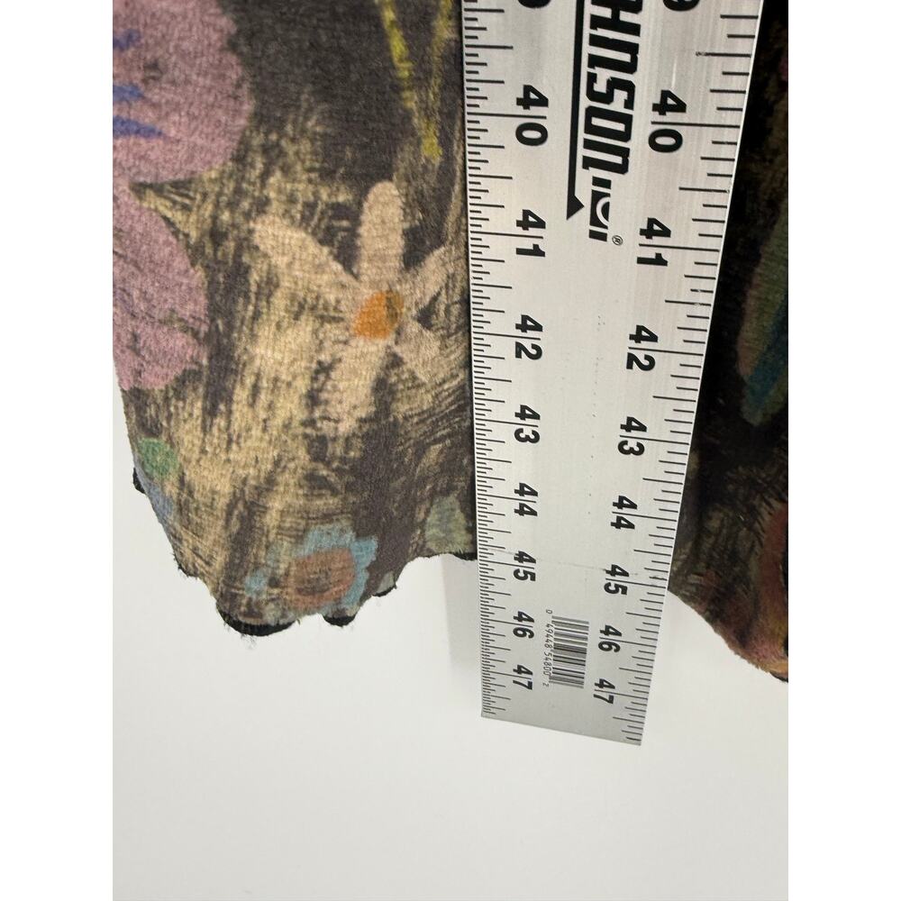 Natural Life Cozy Blanket Midi Robe Wildflower Floral Plush Tie Waist XS - Picture 6 of 7